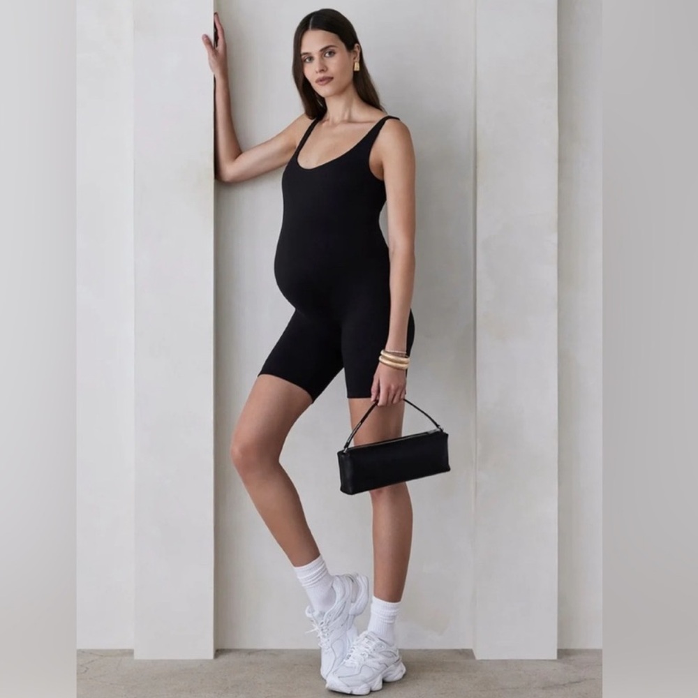 BUMPSUIT The Cindy Bumpsuit Romper in Black 
size XL